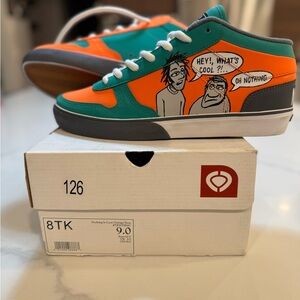 C1RCA 8 Track Synthetic Reflective Leather Shoe Blockhead nothing is cool skate